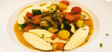 mozart Dinner vegetarian menu main dish