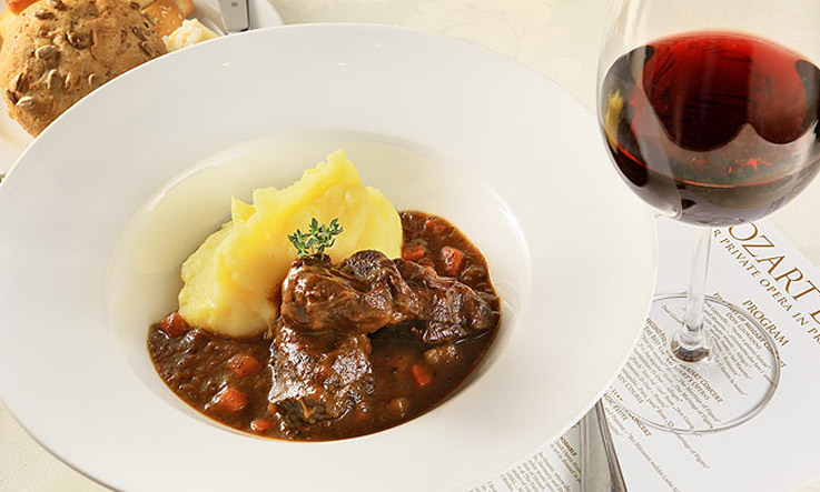 Traditional Czech Austrian 3 Course Menu.