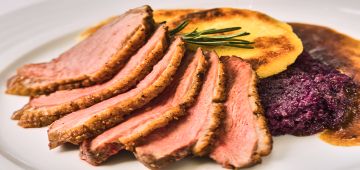 Mozart Dinner VIP menu main dish